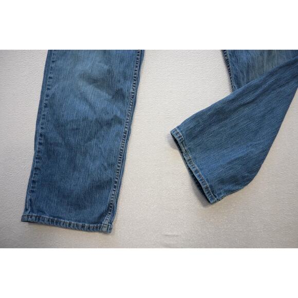 Levi's 559 Relaxed Straight Fit Stretch Rugged Blue Denim Jeans Mens Sz 40 x 32 - Picture 3 of 8